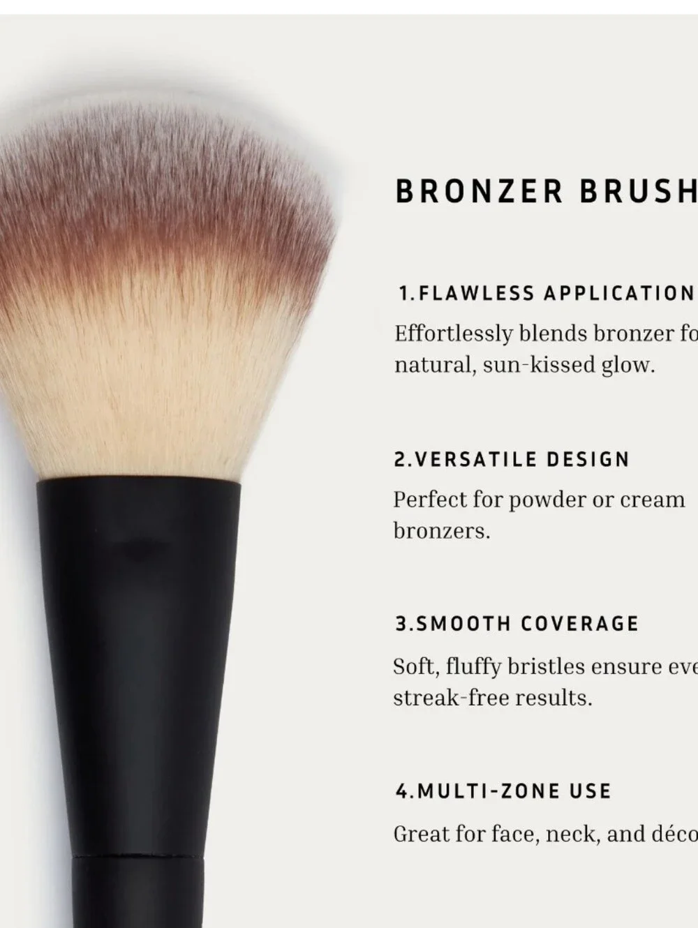 Lithe Bronzer And Tapered Powder Brush Makeup Brushes
